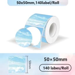 1Roll Label Sticker Self-Adhesive Thermal Paper,Suit for M110 M220 M200 E210 P50 DETONG P1 WP9520 Munbyn Nelko PM220 MiniPrinter