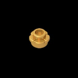 Gobricks GDS-1436 Plate, Round 1 x 1 with Flower Edge (5 Petals) compatible with lego 24866 pieces of children's DIY