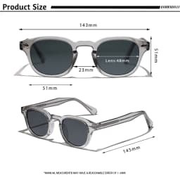 HBK Retro Round Men Sunglasses Punk Propionic Acid Pin Temple Luxury Sun Glasses Women Sports Leisure Party Eyewear UV400