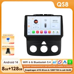 Hizpo 8Core 2Din Android 14 Car Radio For Dodge Ram 1500 2500 3500 2013-2018 AI Car Multimedia GPS 4G Carplay By Snapdragon 6115