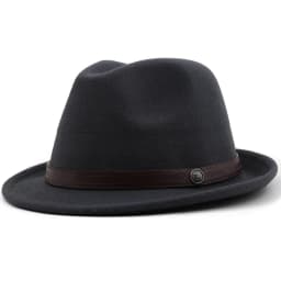 2022 Simple Wool Women Men Fedora Hat For Winter Autumn Elegant Lady Gangster Trilby Felt Homburg Church Jazz Hat