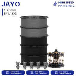 JAYO 3D PETG/ High Speed Matte PETG / PLA Classic Printer Filament 1.75mm 3D Printer Filament 5.5KG Neatly Wound PETG for 3D