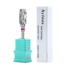 HYTOOS 13mm Barrel Carbide Nail Drill Bits Dust Proof Nail Bit 3/32 Right-handed Electric Manicure Efile Remove Acrylic Gel Tool