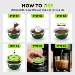 Reusable Vertuo Coffee Capsule – Aluminum Refillable Pod for Delonghi/Next/Pop