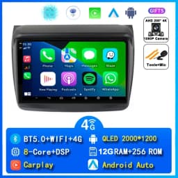 For Mitsubishi Pajero Sport 2 2008 - 2016 L200 Triton 2006 - 2014 Android 16 Car Radio Multimedia Video Player GPS CarPlay
