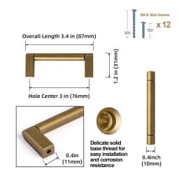 Solid Zinc Alloy Cabinet Handle Furniture Long Handle Kitchen Cabinet Knob and Pulls Sturdy Wardrobe Drawer Handle