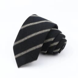 Mens Ties 7cm Classic Cotton Handmade Skinny Grey Brown Striped  Neckties Narrow Collar Slim Plaid Casual Tie Accessories Gift