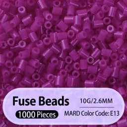 2.6mm Bulk Pink Color Series Perler Beads Refill Pack - 1000/5000pcs Fusible DIY Art Craft Fuse Beads for Mosaic Puzzle Kits