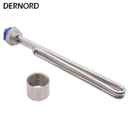 DERNORD Electric Heating Element 1"BSP Foldback Immersion Resistance 240V 1KW 2KW 2.5KW 3KW 3.5KW Tubular Water Heater