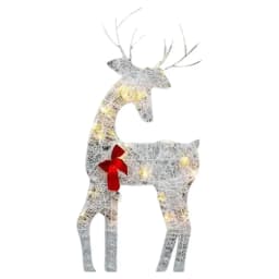 Night Lamp Deer Lighted Christmas Reindeer Solar Light Light Up Decoration For Garden Outdoor Standing Christmas Elk Ornament