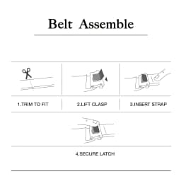 2.4 2.8 3.0 3.5 Width Belt No Buckle for Automatic Buckle PU Leather Belts Without Buckle for Men Women No Buckle 4 Size Wide