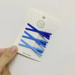 Blue Series Hair Clip Gradient Color Bangs Side Clips Metal Snap Hairpin Heart Star Headwear Sweet Hair Accessories