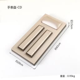 Champagne Leather Watch Display Stand Jewelry Counter Window Showcase Watch Chain Display Props Set for Jewelry Exhibition