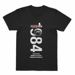 Coolmind U0014-T2 1984 Graphic Print Men T Shirt O-Neck Loose Tshirt Men 100% Cotton Tee Shirts