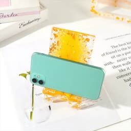 DIY Crystal Epoxy Silicone Mold Mobile Phone Stand Holder Decoration Resin Mould Phone Bracket Molds