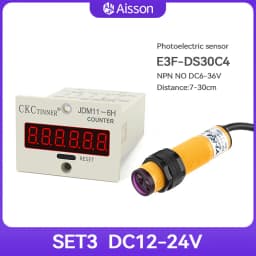 JDM11-6H 6 Digit Electronic Digital Counter Display Hall Sensor Proximity Photoelectric Switch NPN DC12-24V AC110-220V