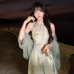 Ele een Svel Ne Hanging Qipao Dr Chinese Sle Women's Faion Retro Design Daily Wear Polyester Fiber