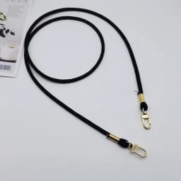 Unicolor Leather Crossbody Bag Strap Replacement with Phone Loss Prevention Chain for DIY Bag Making Projects