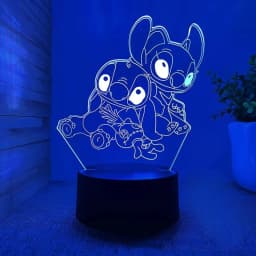 3D Illusion Stitch 7/16 Color LED Night Light Smart Touch Room Decor Bedside Night Light Birthday Valentine's Day Christmas Gift