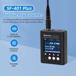 Surecom SF-401 Plus Frequency Meter Radio Hand-Held Frequency Counter 27Mhz-3000Mhz Portable CTCSS/DCS Decoder