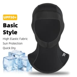 WEST BIKING Ice Silk Full Face Balaclava UPF50+Sun Protection Neck Guard Cycling Mask Breathable Quick Dry Headgear with Glasses