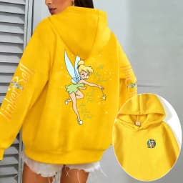 Tinker Bell Anime Men Cartoon Hoodie Women Pullover Tops Outdoor New Fashion Autumn Spring Couple Sweatshirts Clothes