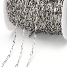 1meter stainless steel chains paper clip shape star chain for jewelry making DIY