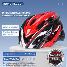 Horntour Big Head Circumference 65cm Bicycle Helmet Riding Light Racing Road Bicycle Helmet Men Women Outdoor Bicicleta Helmet