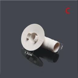Air Conditioner Ac External Unit Drain Hose Connector Elbow Fitting With Rubber Ring