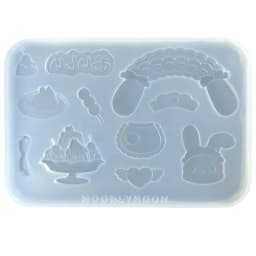 Practical Silicone Mold for Creative Projects Epoxy Keychain Pendant Moulds Professional Grade Mold for Handcrafted Item