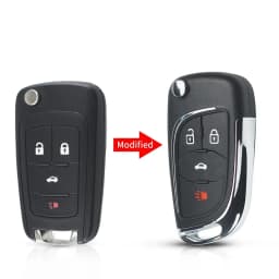 KEYYOU New 1pcs For Chevrolet Cruze for OPEL Insignia Astra Zafira Mokka Agila Corsa Meriva Signum Tigra Mando Modified Car Key