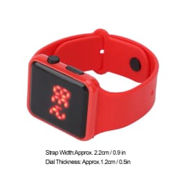 LED Digital Watch Sport Watch LED Screen Quadrate Shape Backlight Design Digital Kids Watch for Leisure Activities Digital Watch