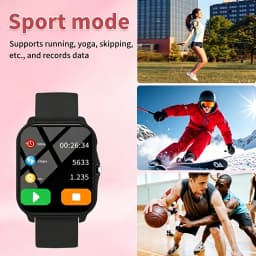2026 New Smartwatch, 1.83-inch HD Full Touchscreen, Supports Calls/Message Notifications, Multiple Sports Modes, Music Playback