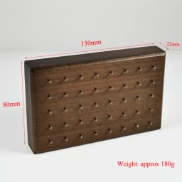 Solid Wood Labret Dermal Anchor Body Piercing Jewelry Top Display Seller Cases Display Tool with Screw Thread