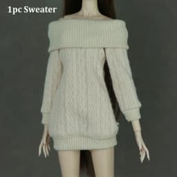 Handmade Doll Knitted Sweater Multicolored Mini 30cm Dolls Casual Dress Kids DIY Gift Toys Doll Accessories Tops for 1/6 Doll