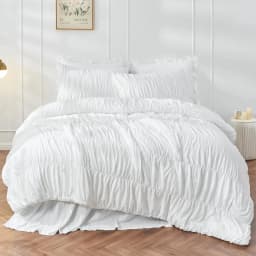Bed Linen Bed Sheet Bedding Comforter Sets Wrinkled Light Brown Bohemian Fluffy Bedspread Bedding Duvet Cover 2/3 Pcs Set