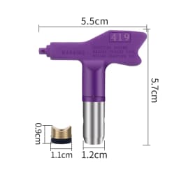 Airless Paint Nozzles Set Reversible Spray Tips Airless Paint Sprayer Nozzle Tips Spraying Machine Parts Spray Gun Power Tools