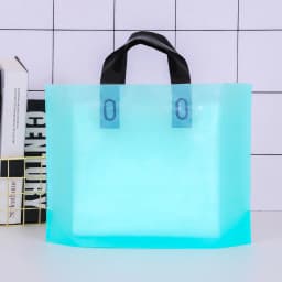 100pcs Custom Logo Colorful Shopping Bags With Handle Plastic Gift Bag Print One Color Logo On Double-sided Free Design Print