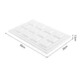 Window Jewelry Ring Holder Stand Show Counter Cabinet Display Tray Insert Jewellery Ring Storage White Leather Presentation Rack