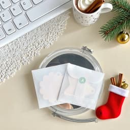 100pcs Translucent White Paper Envelope Packaging Bags DIY Jewelry Photo Cards Freebie Sticker Christmas Gift Wrapping Pouches