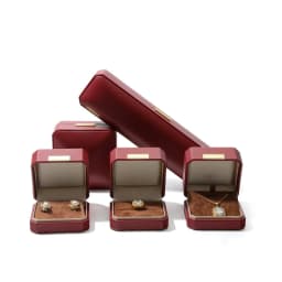 Wholesale Luxury Jewelry Gift Packaging Box Classic Design Octagon Microfiber Ring Earrings Jewelry Box