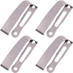 Black/Stonewashed Slotted Clip Belt Loop Buckle Clamp for Kydex Pouch Sheath Holster With Assemble Screws
