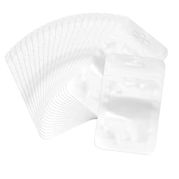 20pcs Zip Lock Bag Laser Plastic Jewelry Storage Bag DIY Earrings Necklace Bracelets Beads Gift Organizer Retail Packaging Pouch