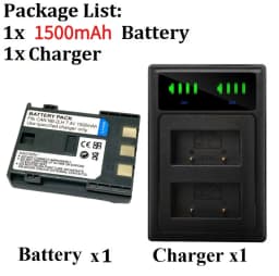 1500mah NB-2LH NB 2L 2LH NB-2L Battery for Canon EOS Rebel XT XTi 350D 410D G7 G9 S70 S80 ZR500 ZR950 ZR960 HG10 with Charger