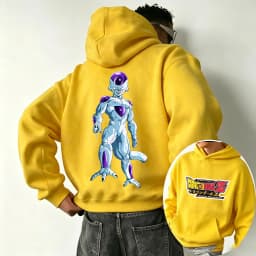 Dragon Ball Freeza Cartoon Anime 2026 New Spring and Autumn Men's and Women's Fashion Hooded Sports Hoodie