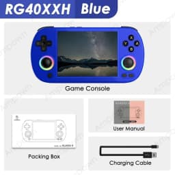 ANBERNIC RG40XX H Horizontal Handheld Game Console Retro Game Player 4" IPS H700 Linux 64-bit 64GB TF RGB Joystick WiFi Bluetooth HDMI TV Output Streaming MP4 Video Player Ebook Portable Arcade Emulator Pocket Console Kids Gift Home Travel Toy For Adults