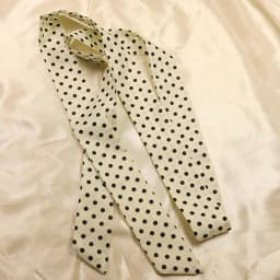 Women Narrow Long Scarf 150x4cm Polka Dot Tie Bag Ribbon Headband Choker Streamer Lady Accessories
