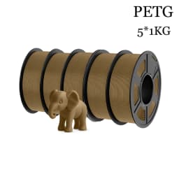 JAYO Filaments PETG 5 Rolls Mixed Colors 3D Printer Filament 1.75mm 100% No Bubble FDM 3D Printer Materials DIY Gift 1.1KG/1 Rol