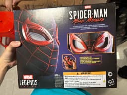 1:1 Miles Morales Mask with Movable Eyes Mascara Electric Gwen Spider Helmet Ring Control Halloween Cosplay Mask Toy Man Gift