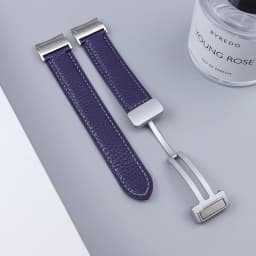 No Gaps Leather Strap for Samsuang Galaxy Watch 6 5 4 40MM 44mm Magnetic Buckle Band Galaxy Watch 6 4 classic 43 47mm 42 46MM